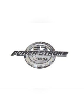 OEM 2011-2016 Ford F-250/F-350 PowerStroke B20 Chrome Emblem #BC342543156AA